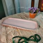 Curved handmade platter