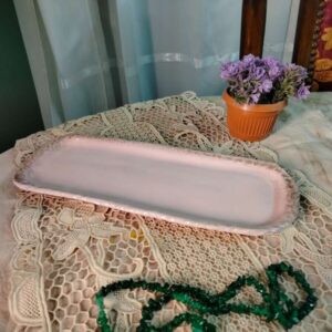 Curved handmade platter