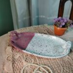 Flat platter with Handels