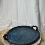 Rounded serving plate